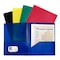 C-Line Products 2-Pocket Heavyweight Poly Folder, Primary Colors, 10 Per Pack, PK2 32950 - alternate 1